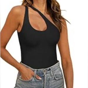 Sexy one shoulder, cut out bodysuits